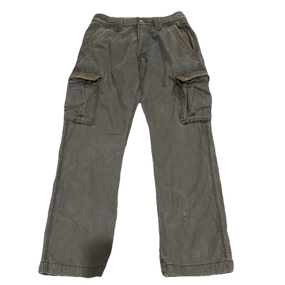 LEVI’S Tab Twill Khaki Cargo Tactical Military White Red Tab Pants 30 X 32